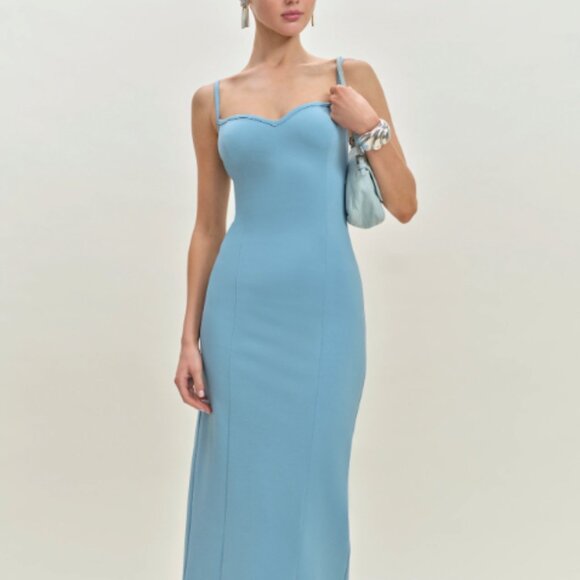 Reformation Remi Knit Dress Blue - Size S - Picture 5 of 6